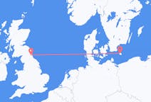 Flyrejser fra Newcastle upon Tyne, England til Bornholm, Danmark