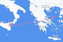 ギリシャのから スキロス島、イタリアのへ カターニアフライト