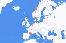Flyrejser fra Trondheim til Barcelona