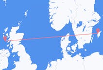 Vols depuis la ville de Tiree vers la ville de Visby