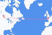 Flyg från Winnipeg, Kanada till Nantes, Frankrike