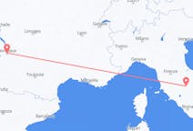 Flyrejser fra Perugia, Italien til Bordeaux, Frankrig