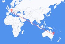 Flights from Brisbane, Australia to Genoa, Italy