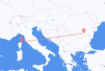 Vluchten van Bastia, Vercelli, Frankrijk naar Boekarest, Roemenië
