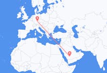 Flyrejser fra Wadi ad-Dawasir, Saudi-Arabien til Nürnberg, Tyskland