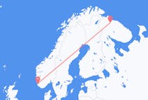 Fly fra Murmansk til Stavanger