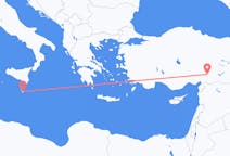 Vluchten van Malta, Malta naar Kahramanmaraş, Turkije