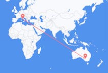 Flyreiser fra Mildura, Australia til Roma, Italia