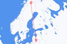 Flyg från Kaunas, Litauen till Kiruna, Sverige