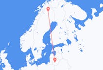 Flights from Kaunas, Lithuania to Kiruna, Sweden