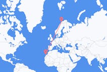 Voli da Ajuy, Spagna a Tromsö, Norvegia