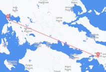 Flyreiser fra Preveza, Hellas til Athen, Hellas