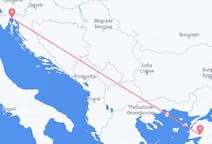 크로아티아 리예카에서 출발해 터키 Edremit에게(으)로 가는 항공편