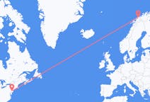 Flights from Philadelphia, the United States to Tromsø, Norway