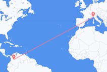 Flights from Bogotá to Genoa