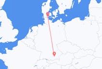 出发地 丹麦出发地 森纳堡目的地 德国慕尼黑的航班