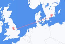 Flyreiser fra Karlskrona, Sverige til Nottingham, England