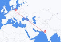Flights from Rajkot, India to Poznań, Poland