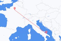 Flyrejser fra Bari, Italien til Paris, Frankrig