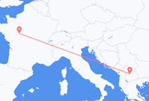 Flyg från Skopje, Nordmakedonien till Tours, Frankrike