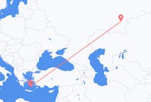 Flights from Magnitogorsk, Russia to Santorini, Greece