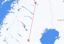Vols depuis la ville de Kiruna vers la ville de Lycksele