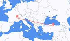 เที่ยวบิน จากแชมเบรี, ฝรั่งเศส ไปยัง Karamustafapasa, ตุรกี