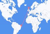 Flyrejser fra Aracaju, Brasilien til Edinburgh, Skotland