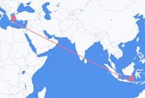 Flights from Praya, Lombok, Indonesia to Heraklion, Greece