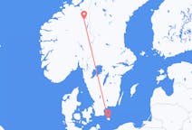 Loty z miasta Røros do miasta Bornholm