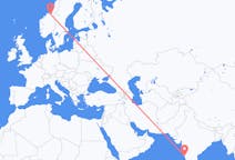 Flights from Goa to Trondheim