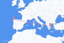 Voli da Sciato, Grecia a La Coruña, Spagna