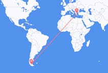 Flyreiser fra Punta Arenas, Chile til Skiathos, Hellas