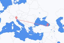Flyreiser fra Venezia, Italia til Trabzon, Tyrkia