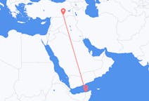 Flights from Bosaso, Somalia to Mardin, Turkey