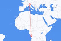 Flights from Luanda to Pisa