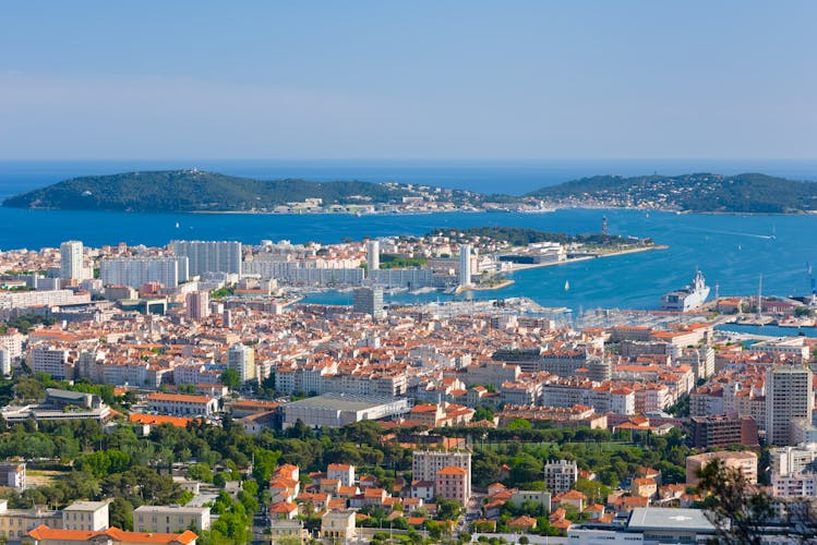 Photo of cityscape of Toulon in a spring morning.