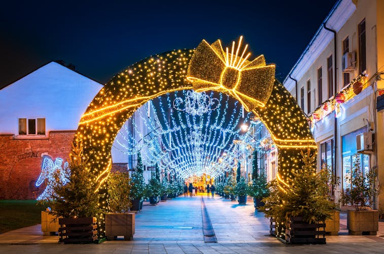 Photo of Beautiful Craiova Christmas Market, european 2022 famous winter destination in Eastern Europe, historical Oltenia, Romania.