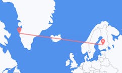 그린란드 시시미우트에서 출발해 핀란드 Jyvaskyla에게(으)로 가는 항공편