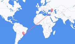 Flyrejser fra Joinville, Brasilien til Trabzon, Tyrkiet