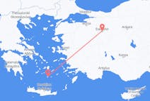 Flights from Eskişehir, Turkey to Santorini, Greece