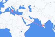 Flyg från Thiruvananthapuram, Indien till Malta (kommun), Malta