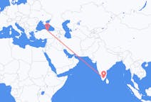 Vols de Madurai, Inde pour Samsun, Turquie