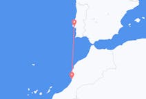 Flyrejser fra Agadir, Marokko til Lissabon, Portugal