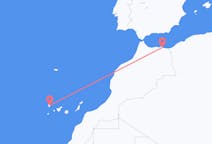 Vluchten van Nador, Marokko naar Santa Cruz de La Palma, Spanje