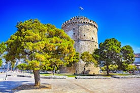 Photo of Medieval tower with a clock ,Trikala Fortress, Central Greece.