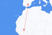 Flyg från Bamako, Mali till Granada, Nicaragua, Spanien