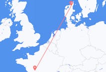 Flyg från Ålborg, Danmark till Poitiers, Frankrike