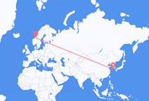 Flights from Jeju City, South Korea to Trondheim, Norway