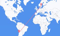 Flights from Copiapó, Chile to Örebro, Sweden